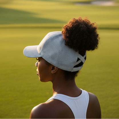 Ponytail Cap - Black Lady with Bun